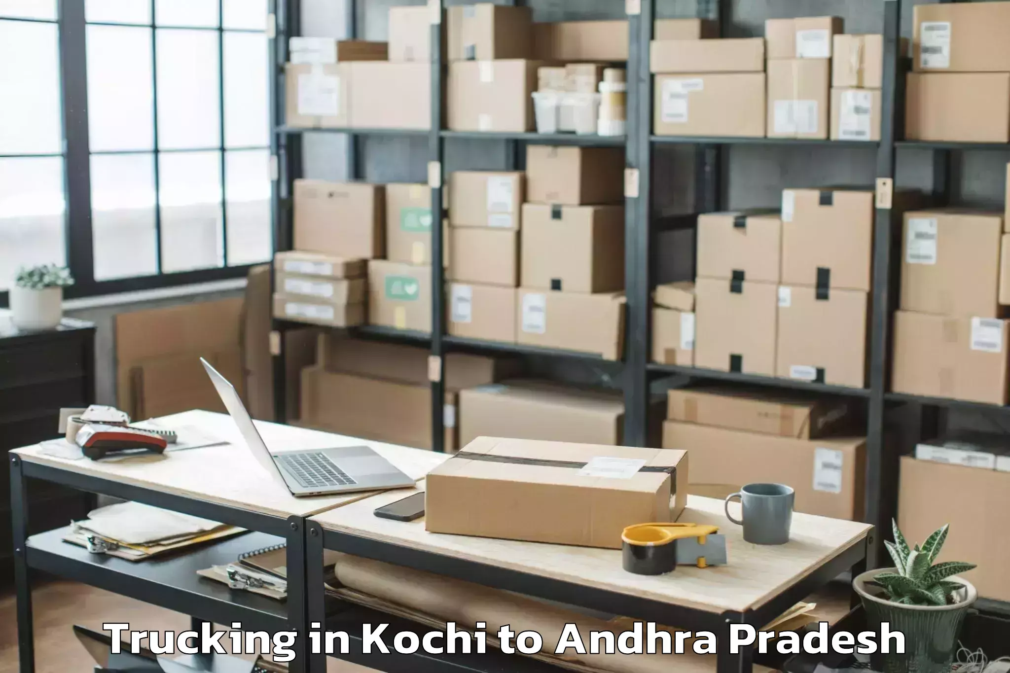 Professional Kochi to Machavaram Trucking